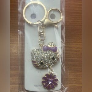 Hello Kitty Gold and Purple Key Holder